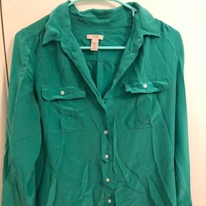 Jcrew Silk Button down